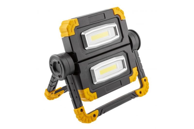 Projecteur LED WORKY, 2x10W COB, 1200lm, 6400K, Powerbank 5000mAh 5V 1A, USB-C, IP44