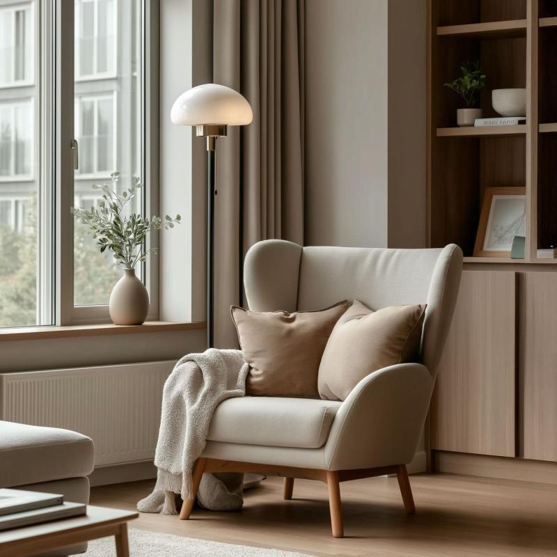 Lampe sur pied LAMIA, 9362, max.250V, 50/60Hz, 1*E27, max.40W, IP20, dia.30, 6 cm, noir/or