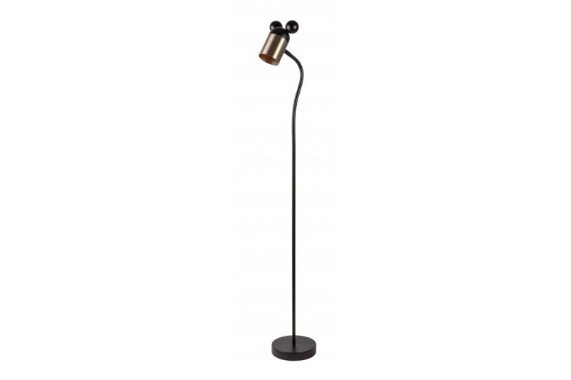 Lampe sur pied MOUSE, 0086, max.250V, 50/60Hz, 1*E27, max.25 W, IP20, dia.8 cm, noir/or