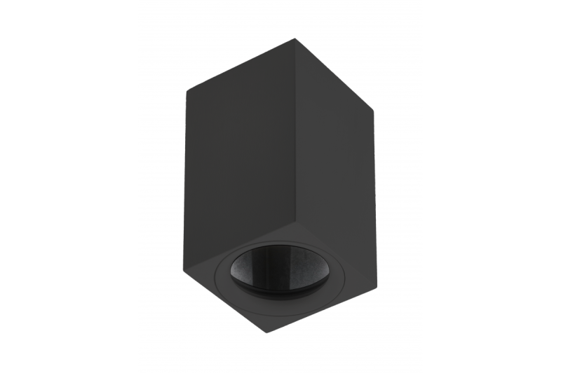 Luminaire de plafond TIPO, alum, 60x60x100, IP20, max 50W, carré. Noir