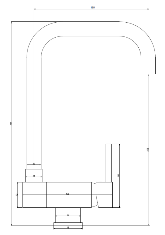Mitigeur de cuisine Graniteland Serenity noir avec bec repliable 1208969533