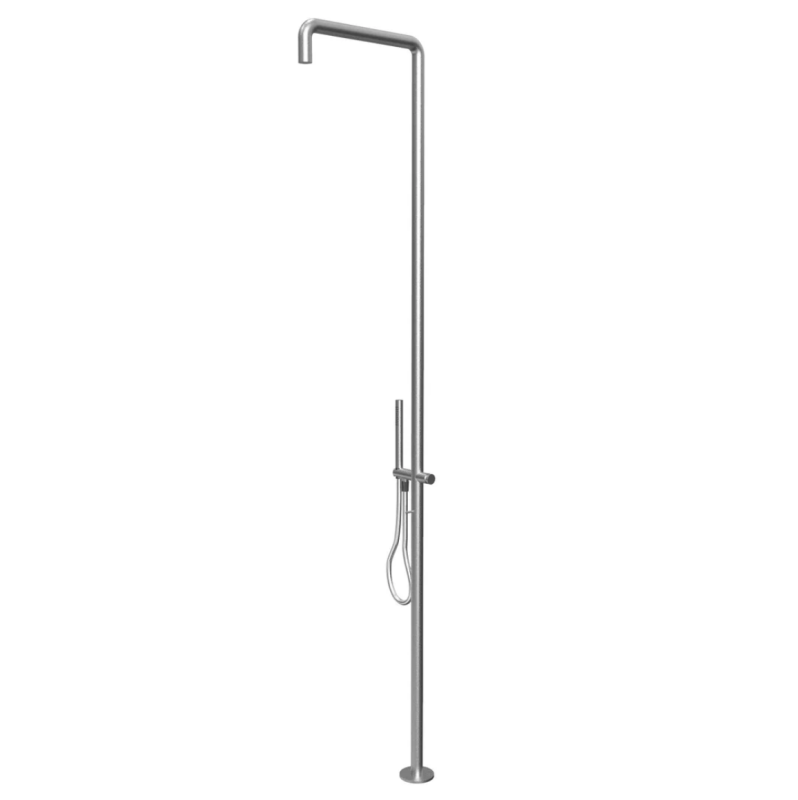 Waterevolution Flow colonne de douche avec mitigeur et douchette en inox T147IE