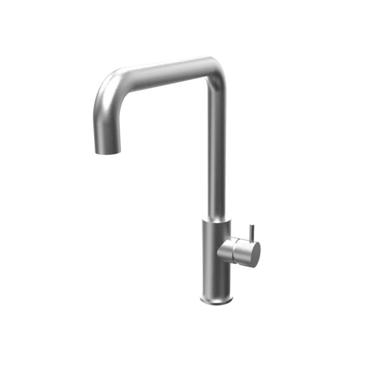 Robinet de cuisine Waterevolution Flow avec bec pivotant à angle droit en inox T158HIE