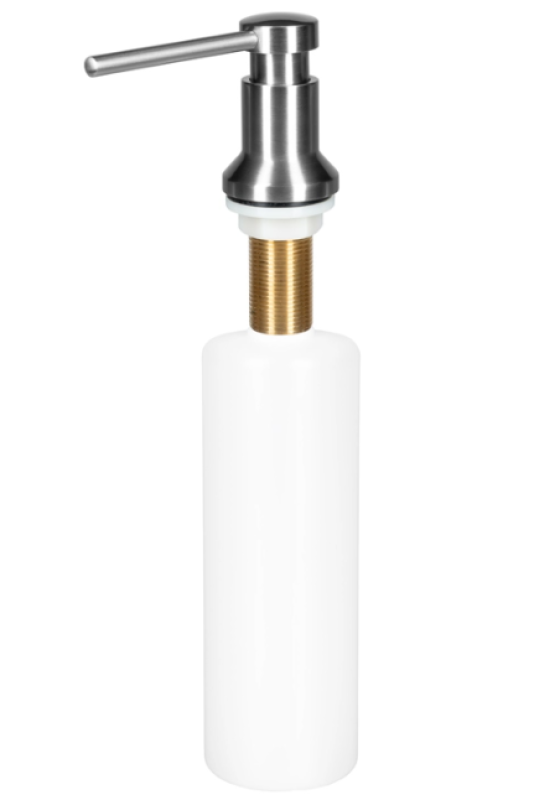 Distributeur de savon encastrable en inox Ausmann Turt, rechargeable par le haut, 1208969719.