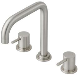 Révolution de l'eau Flow robinet de cuisine à 3 trous avec bec pivotant et raccord pour eau filtrée en inox T152HIE
