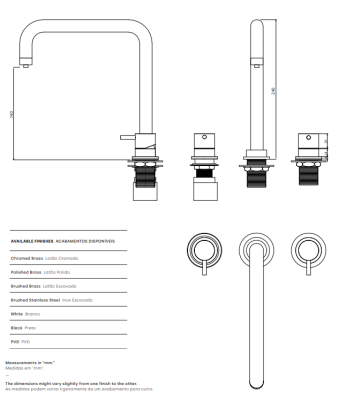 Révolution de l'eau Flow robinet de cuisine à 3 trous avec bec pivotant et raccord pour eau filtrée en inox T152HIE