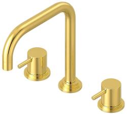 Waterevolution Flow mitigeur d'évier à trois trous avec bec pivotant et raccordement pour eau filtrée, laiton T152HLE