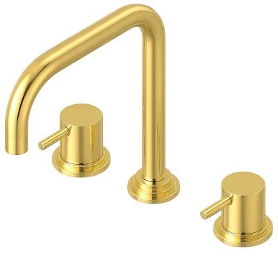 Waterevolution Flow mitigeur d'évier à trois trous avec bec pivotant et raccordement pour eau filtrée, laiton T152HLE