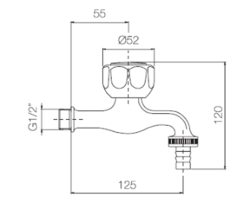 PB Garden Robinet avec Raccord de Tuyau d'Arrosage 1208969798