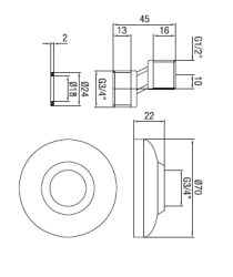 PB Raccord S cuivre 10mm Classique Excentré 1/2” x 3/4” 1208969848
