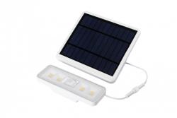 Luminaire solaire avec détecteur de mouvement et crépusculaire DAVOS, LED, 1000lm, 4000K, 2000mAh, IP54, blanc