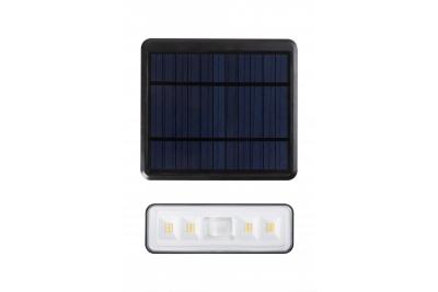 Luminaire solaire avec capteur de mouvement et crépusculaire DAVOS, LED, 1000lm, 4000K, 2000mAh, IP54, noir