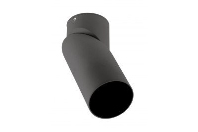 Lampe de plafond VIRGO, max. 250V, 50/60Hz, 57x152mm, IP20, max. 20W, Rond, Noir