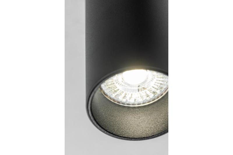 Lampe de plafond VIRGO, max. 250V, 50/60Hz, 57x152mm, IP20, max. 20W, Rond, Noir