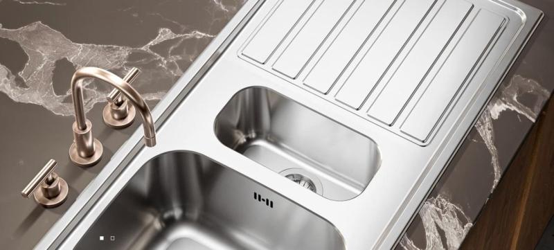 Évier sur plan Banka Centurio 80-1 en inox 80x50cm avec égouttoir 1208970034.