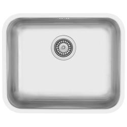 Évier en inox Banka IB5040 50 x 40 cm Installation en surface et encastrée 1208970038