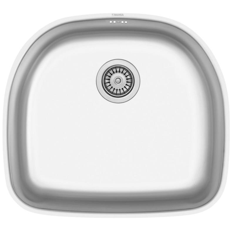 Évier en inox Banka Denver 54 x 48 cm à encastrer 1208970048