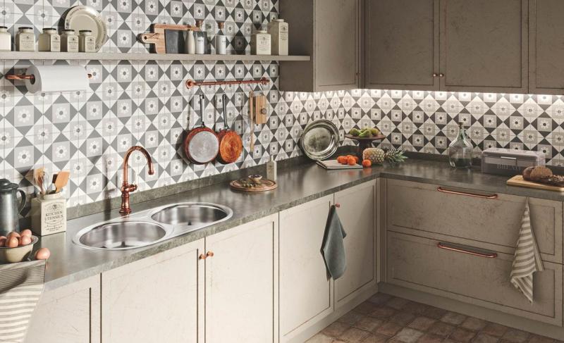 Évier en inox Banka Galicia à poser 835 x 440 mm avec égouttoir 1208970053