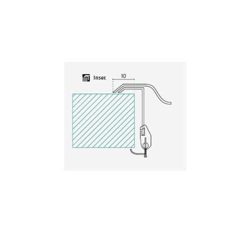 Évier en inox Banka Detroit 534 x 508 mm à poser avec trou pour robinet 1208970075