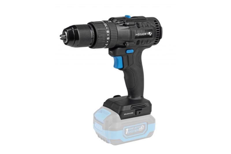 Perceuse à percussion sans balais Högert 18V pour brique, pierre, bois, métal et plastique.