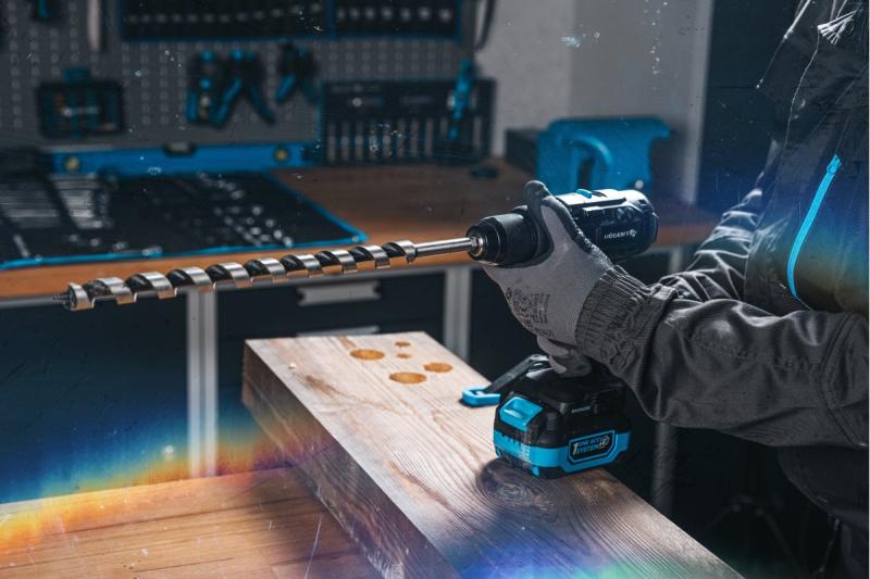 Perceuse à percussion sans balais Högert 18V pour brique, pierre, bois, métal et plastique.