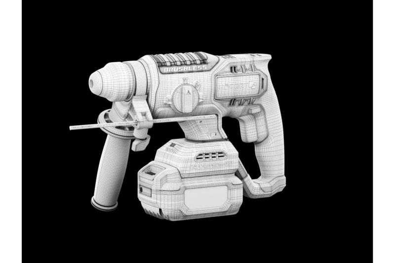 HÖGERT perceuse à percussion sans fil, sans balais, 18V, avec fonction burin.