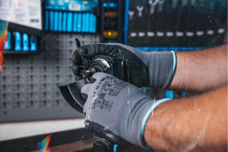 HÖGERT Meuleuse d'angle sans fil 125MM 18V - sans batterie