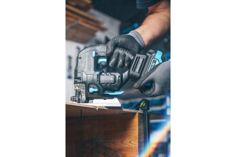 Scie sauteuse sans fil HÖGERT, 18V, poignée antivibrations - sans batterie