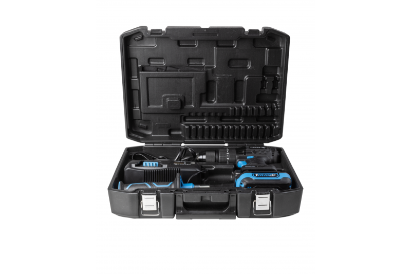 HÖGERT perceuse-visseuse à percussion sans fil, 18V pour brique, pierre, bois, métal et plastique.