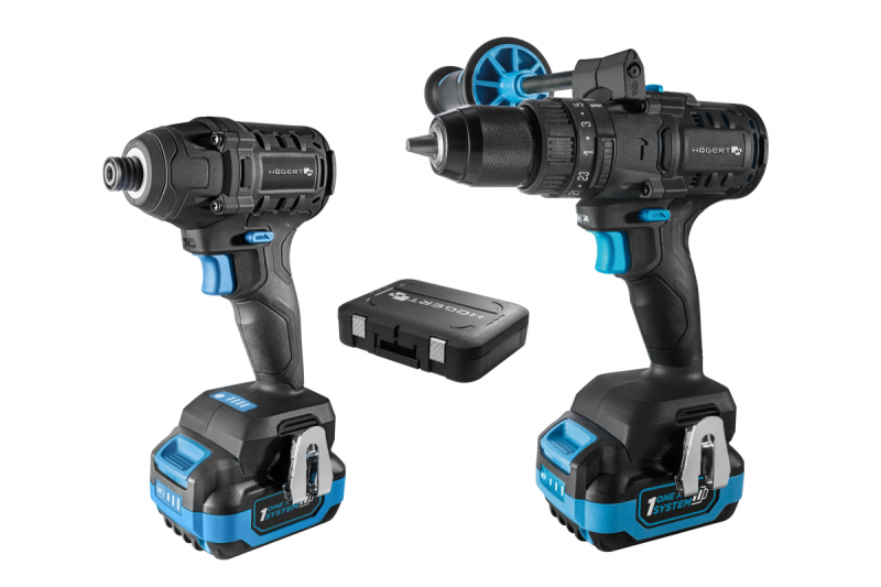 Set accu-slagmoersleutels HÖGERT 200 Nm 18V avec moteur sans balais