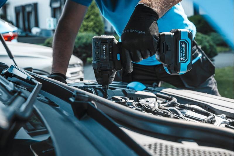 Set accu-slagmoersleutels HÖGERT 200 Nm 18V avec moteur sans balais