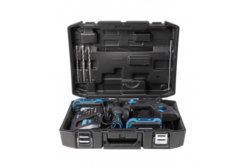 HÖGERT perceuse-visseuse sans fil, 18V, OneAccuSystem, avec batterie, chargeur dans une mallette.