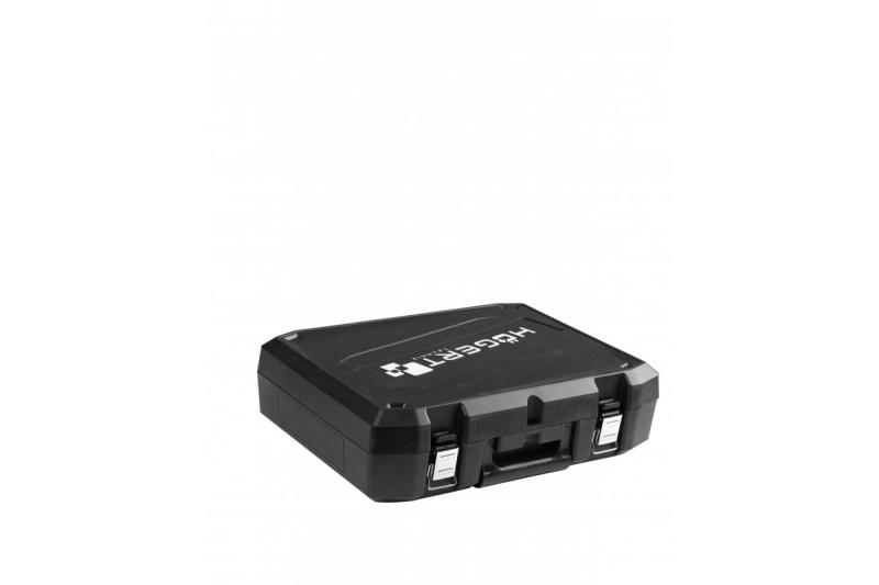 HÖGERT Meuleuse d'angle sans fil avec interrupteur à palette, 125MM, 18V - Set (batterie, chargeur, accessoires)