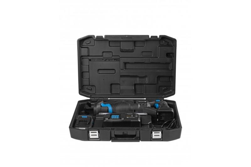 HÖGERT ensemble de scie récipro sans fil, 18V, sans balais, batterie, chargeur, accessoires.