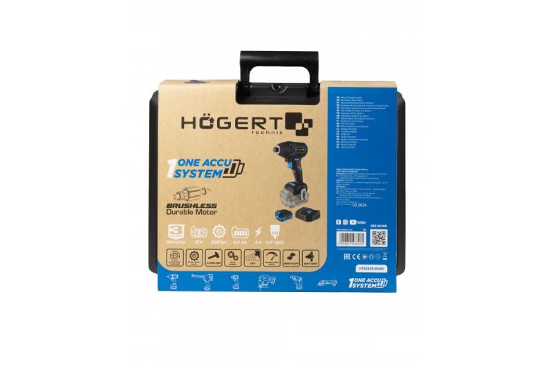 HÖGERT Fer à repasser sans balais 18V, ensemble avec batterie, chargeur et accessoires