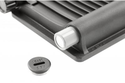 Lumière d'inondation solaire LUMOS II, LED, 3000lm, 6400K, 2x2600mAh remplaçable, IP65, noir