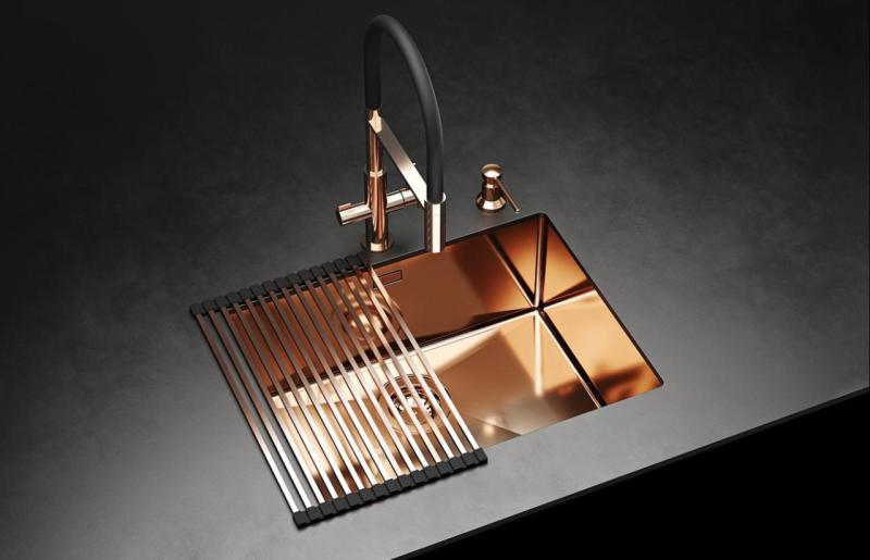 Ausmann Claridge Mitigeur de Cuisine 3 Voies avec Bec Flexible et Eau Filtrée – Inox - 1208970505