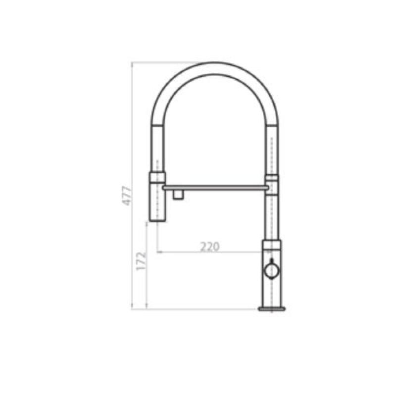 Mitigeur de Cuisine à 3 Voies Ausmann Claridge avec Bec Flexible et Eau Filtrée – Noir - 1208970506