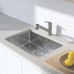 Robinet de cuisine Graniteland Rhea gris avec bec extensible et douchette à double fonction 1208970656.