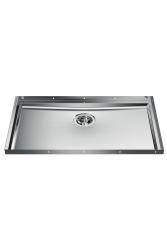 Plaque de base en inox Foster Phantom pour évier de plan de travail encastré 71x40cm en céramique, pierre naturelle et surface solide épaisseur 12mm 1208970721.