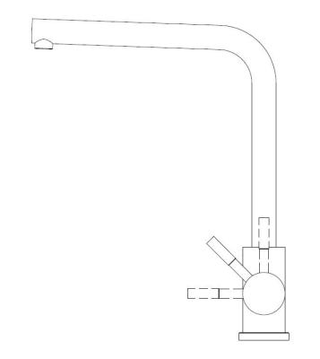 Pure.Sink Prestige Ensemble combiné évier en métal noir 50x40 cm avec robinet de cuisine en métal noir 1208970763