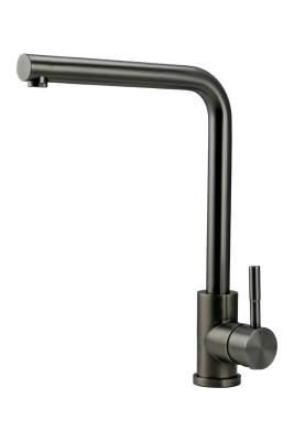 Pure.Sink Prestige Ensemble combiné évier en métal noir 50x40 cm avec robinet de cuisine en métal noir 1208970763