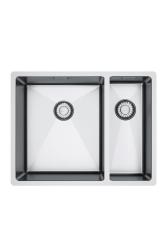 Franke Bolero Plus New R10 B2X 260-34-16 BL 1,5 Évier en inox une fois et demie Encastrable, sous plan et sur plan56x45 cm 127.0733.339