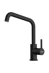 Franke Lina U Robinet de Cuisine avec Bec Pivotant Noir 115.0728.474