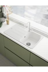 Franke Lina L Robinet de cuisine avec bec pivotant Polar White 115.0728.479