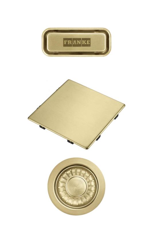 Ensemble de couleur Franke Kubus 2.0 Ensemble de drainage Or 1208970836