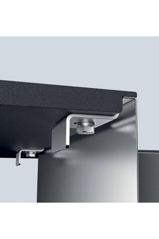 Évier en inox Foster Phantom Slimline 71x40cm Sous-plan pour plans de travail en céramique 1208971121