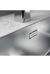 Évier Foster Phantom Slimline en inox 40x40cm Sous-structure pour plans de travail en céramique 1208971123