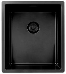 Pure.Sink Exclusivo Gun métal évier 34x40 cm 10mm rayon sous-montage, montage à fleur et montage en surface PEX3440-61