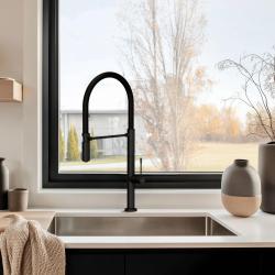 Pure.Sink Exclusivo Évier en inox 50x40 cm avec un rayon de 10mm pour montage sous plan, à fleur et sur plan PEX5040-02